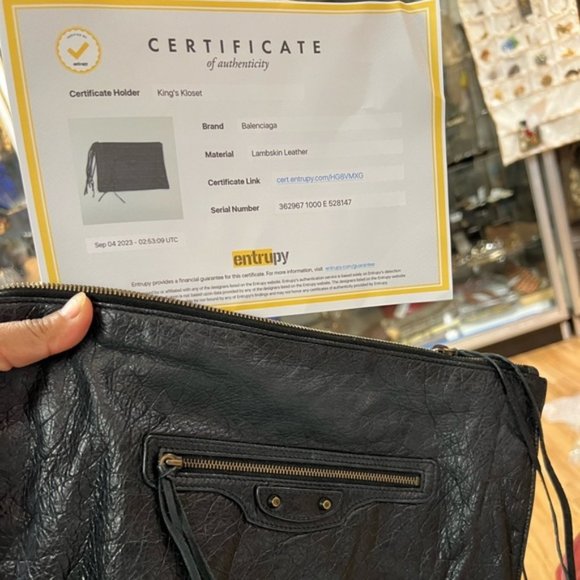 BALENCIAGA CITY POUCH CLUTCH - Picture 2 of 15